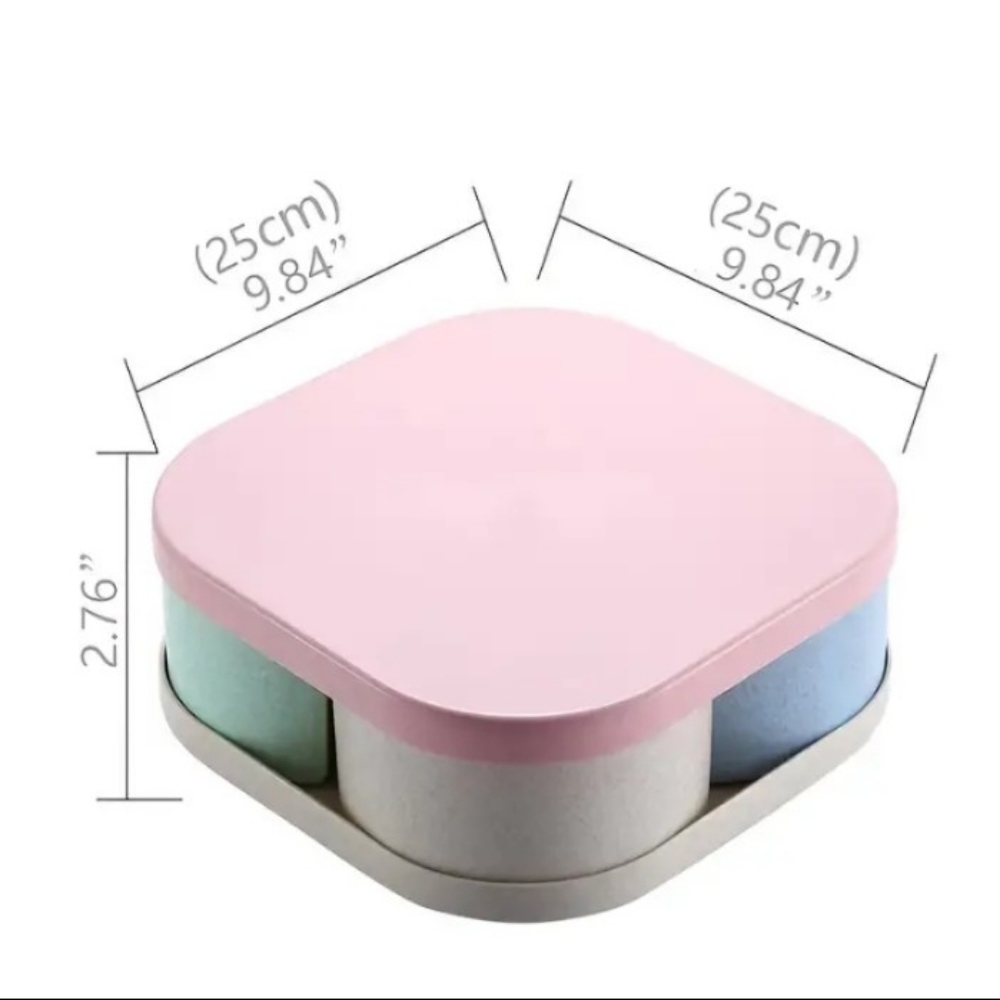 Pink Divided Serving Box - Picture 5 of 14
